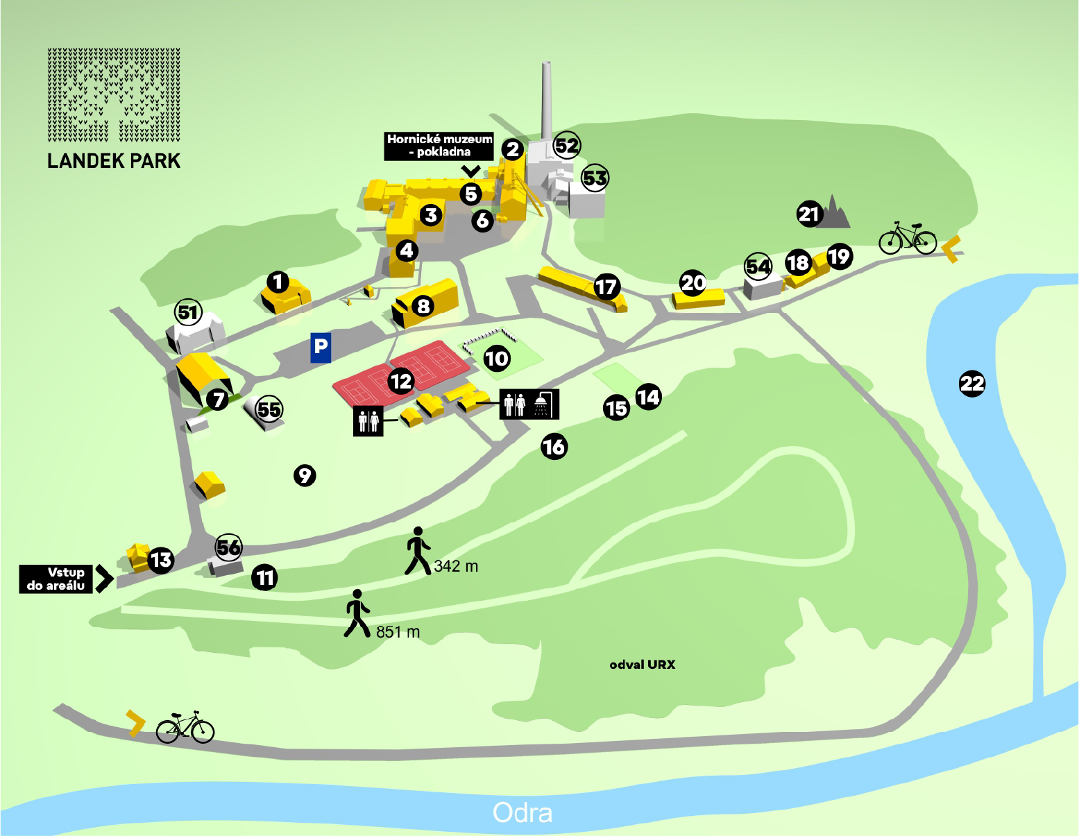 Mapa areálu